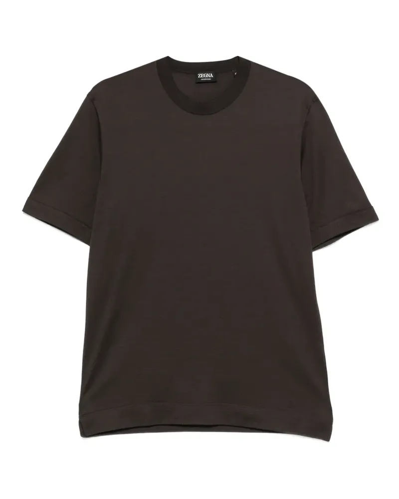 Ermenegildo Zegna crew-neck short-sleeve T-shirt - Braun Braun