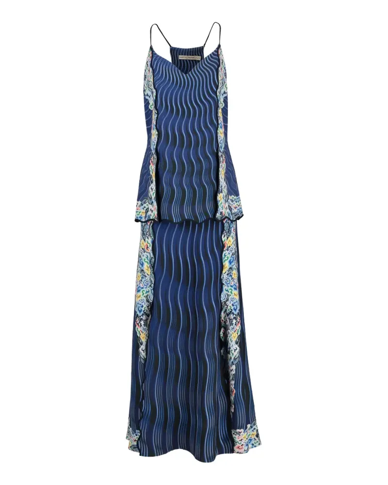 Mary Katrantzou Set aus Oberteil und Rock - Blau Blau