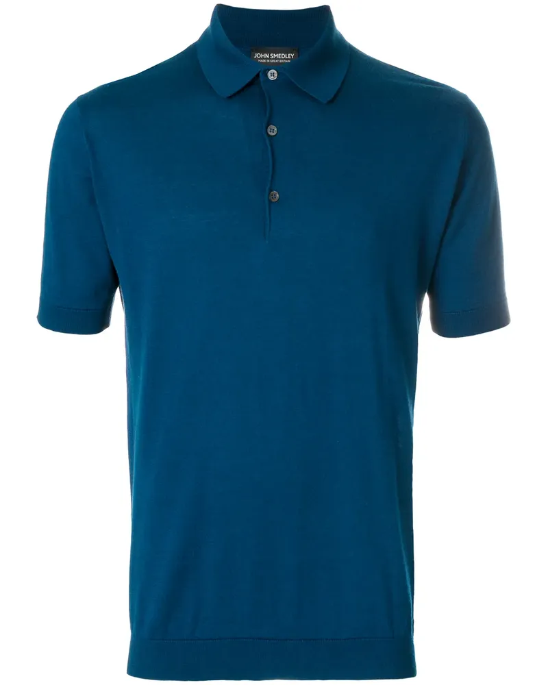 John Smedley Adrian polo top - Blau Blau