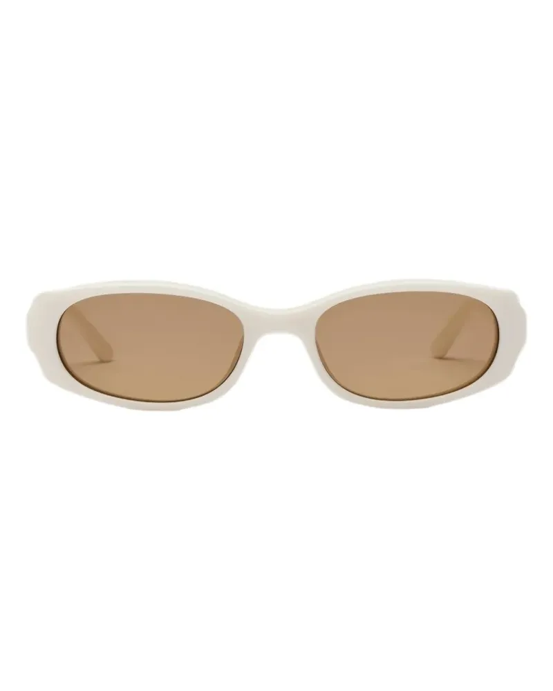 CHIMI x Rotate Note Sonnenbrille mit ovalem Gestell - Weiß Weiß