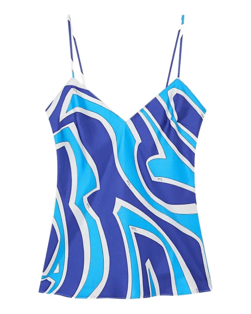 Emilio Pucci Camisole-Top mit Labirinto-Print - Blau Blau