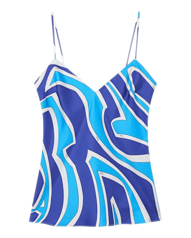 Emilio Pucci Camisole-Top mit Labirinto-Print - Blau Blau