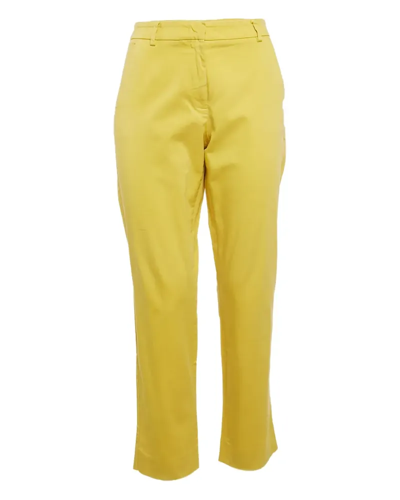 Max Mara Klassische Zigarettenhose - Gelb Gelb