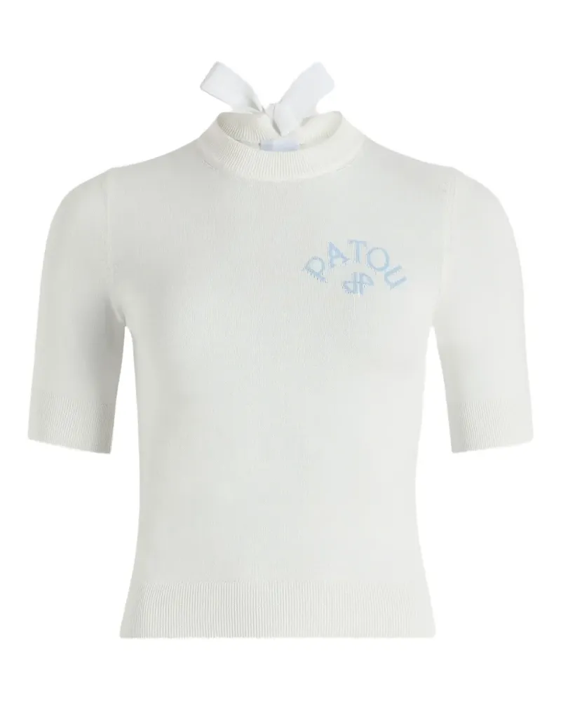 Patou Pullover mit Schleife - Weiß Weiß