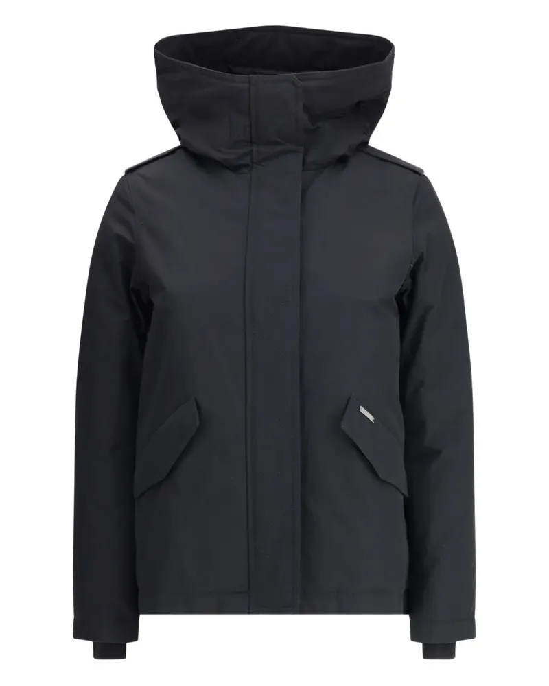 Woolrich Gefütterte Kapuzenjacke - Schwarz Schwarz