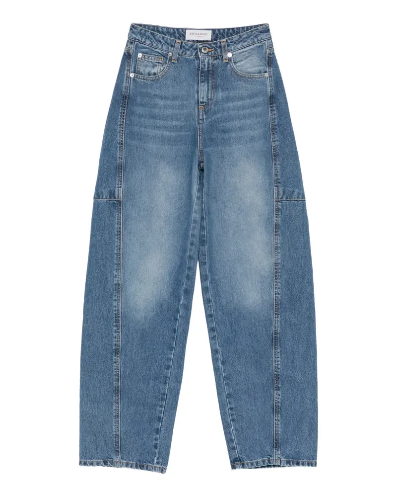 Ermanno Scervino Ausgeblichene Jeans mit Einsätzen - Blau Blau