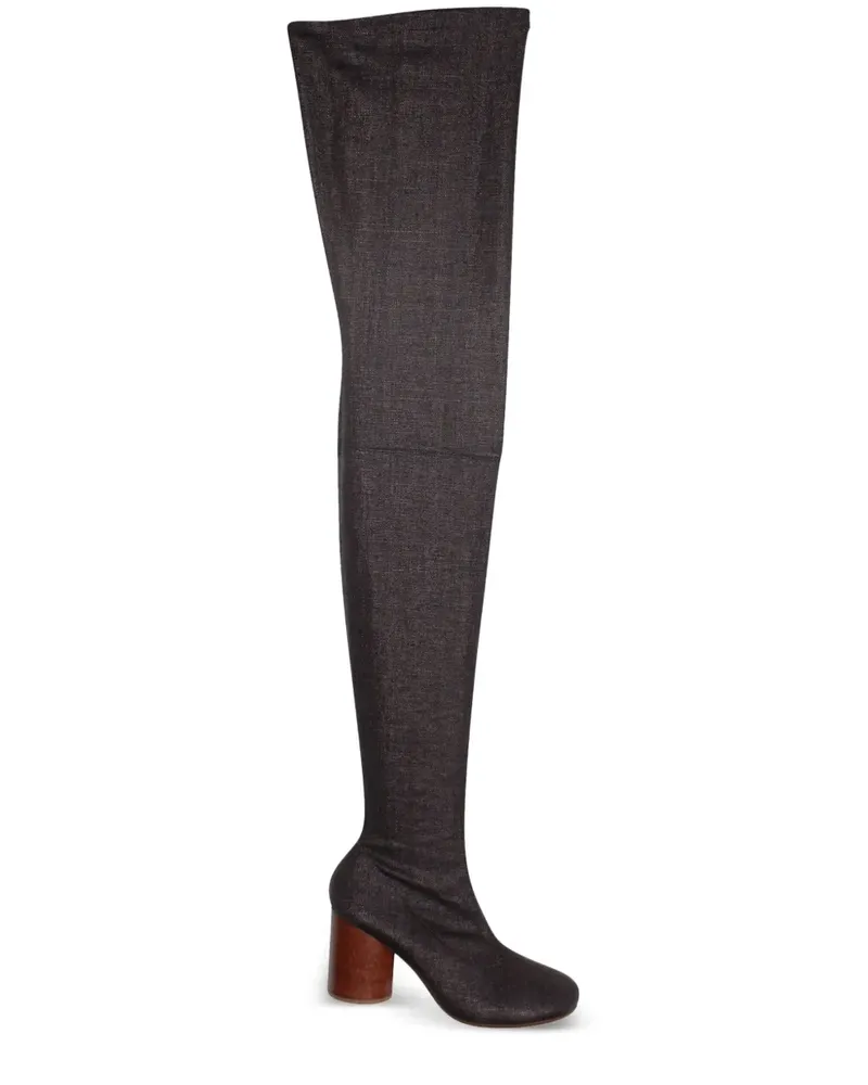 Maison Margiela Halbhohe Canvas-Stiefel - Grau Grau