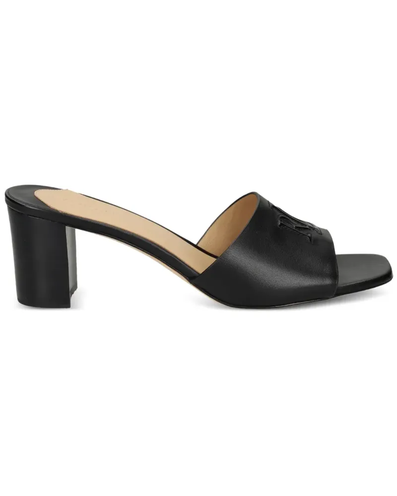 Ralph Lauren Sandalen mit Logo-Prägung - Schwarz Schwarz