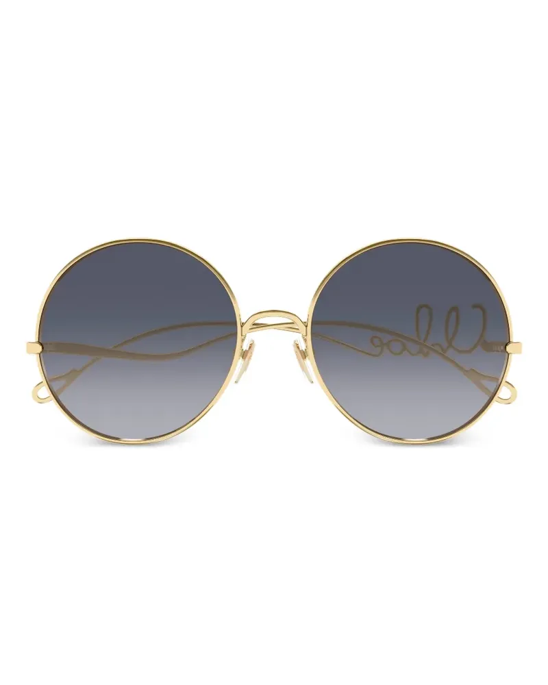 Chloé Sonnenbrille mit rundem Gestell - Gold Gold