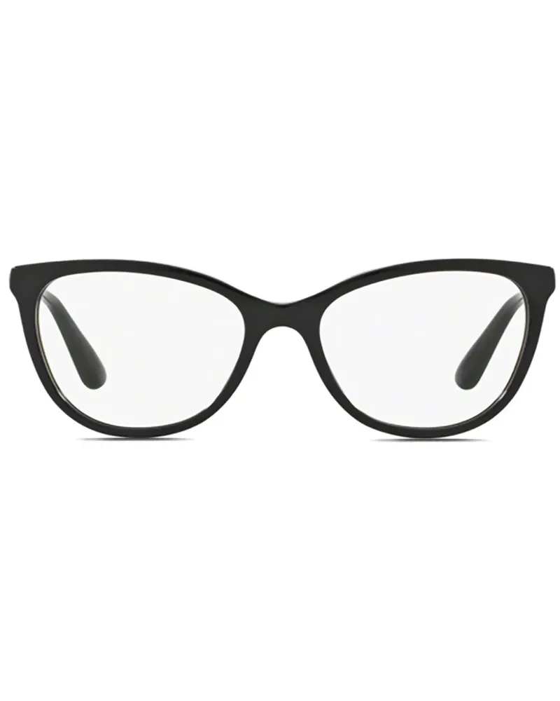 Dolce & Gabbana Brille mit Cat-Eye-Gestell - Schwarz Schwarz