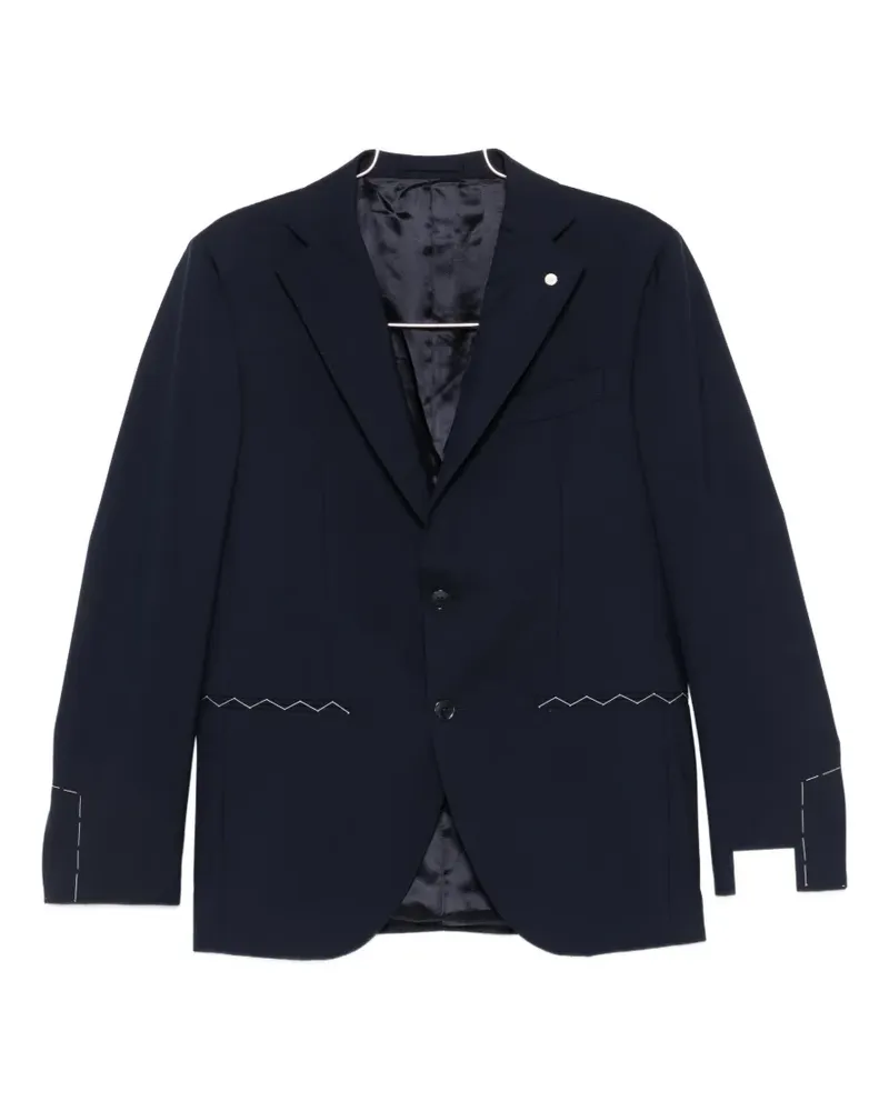 Luigi Bianchi Mantova single-breasted suit - Blau Blau