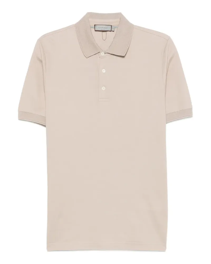 Canali short-sleeve polo shirt - Braun Braun