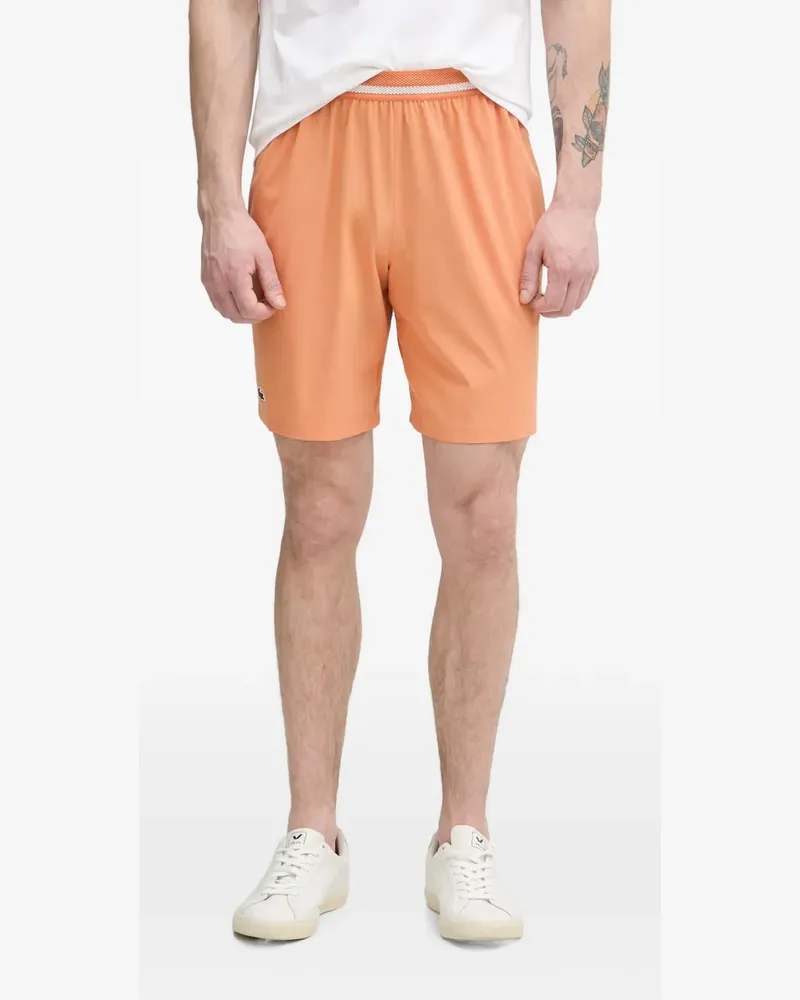 Lacoste x Novak Djokovic Shorts mit Logo - Orange Orange
