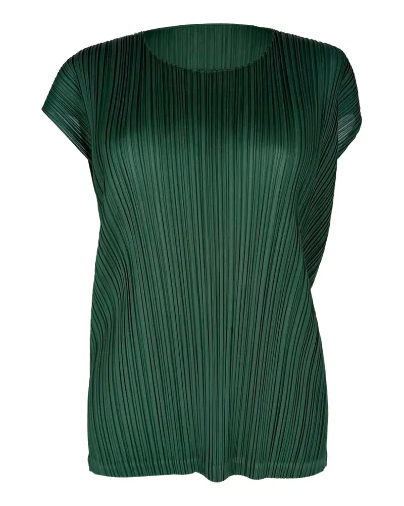 Issey Miyake Pleats Please Bluse - Grün Grün