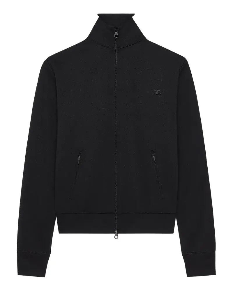 Courrèges Sportjacke mit Seitenstreifen - Schwarz Schwarz