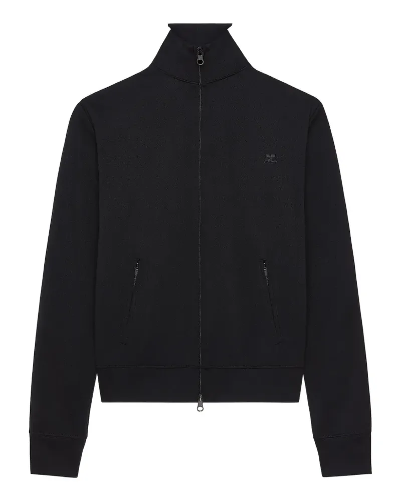 Courrèges Sportjacke mit Seitenstreifen - Schwarz Schwarz