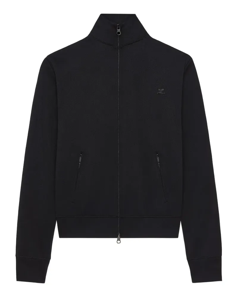 Courrèges Sportjacke mit Seitenstreifen - Schwarz Schwarz