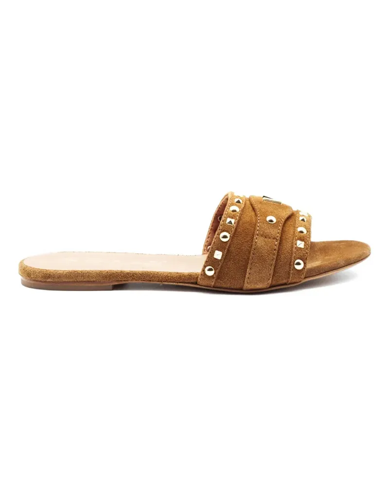 Via Roma 15 studded-strap sandals - Braun Braun