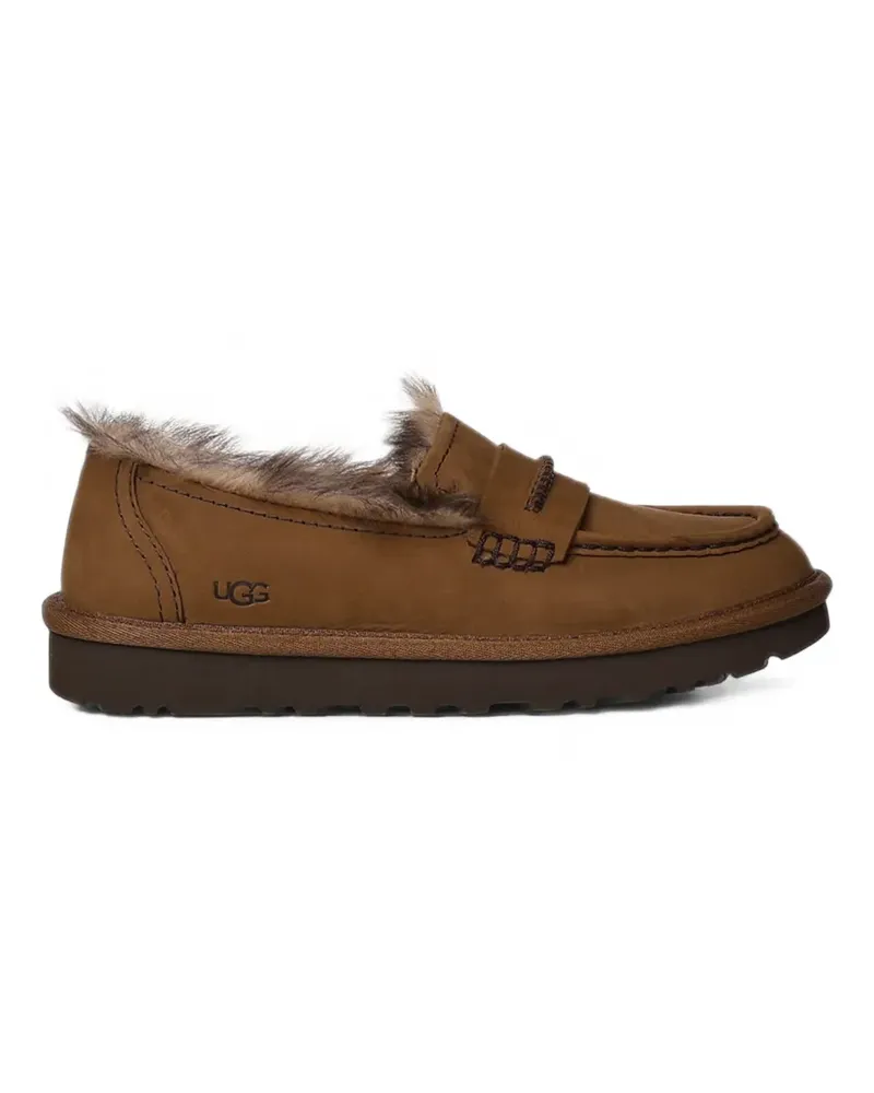 UGG Ellis faux-fur trim loafers - Braun Braun