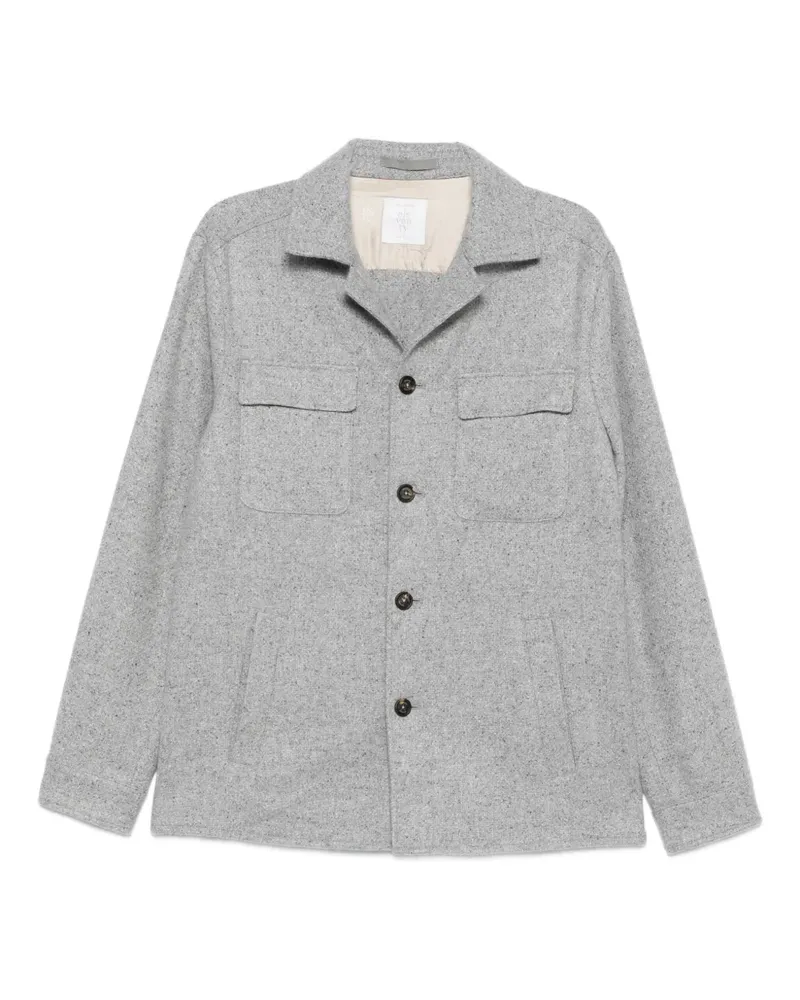 Eleventy Hemdjacke mit Taschen - Grau Grau