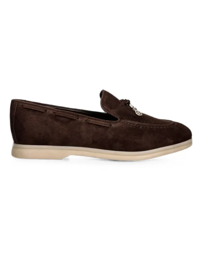 Guess Aryanai Loafer aus Wildleder - Braun Braun