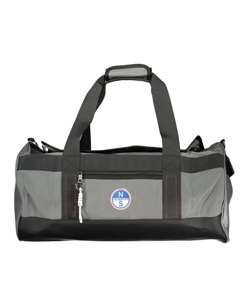 North Sails logo-patch duffle bag - Grau Grau