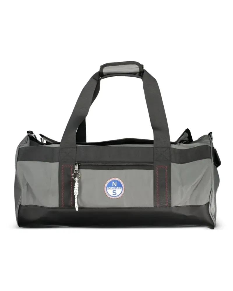 North Sails logo-patch duffle bag - Grau Grau