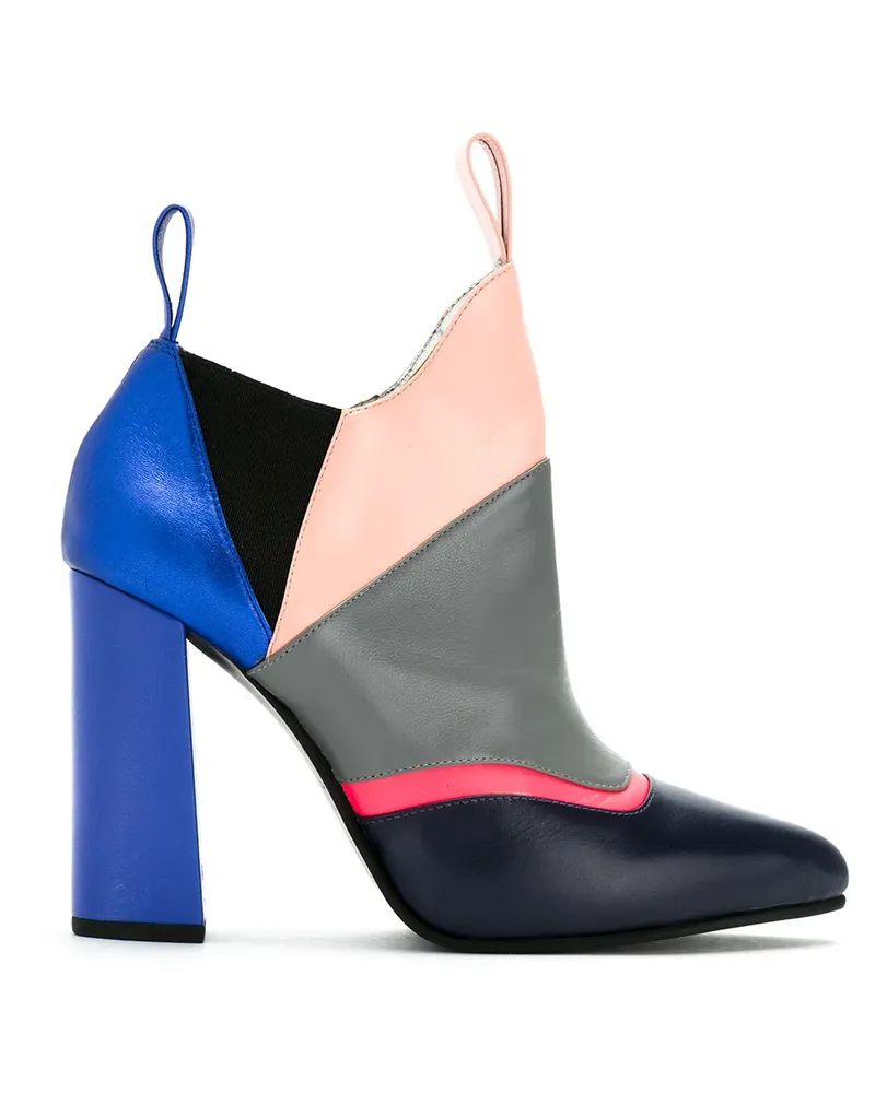 Sarah Chofakian Stiefeletten in Colour-Block-Optik - Mehrfarbig Mehrfarbig