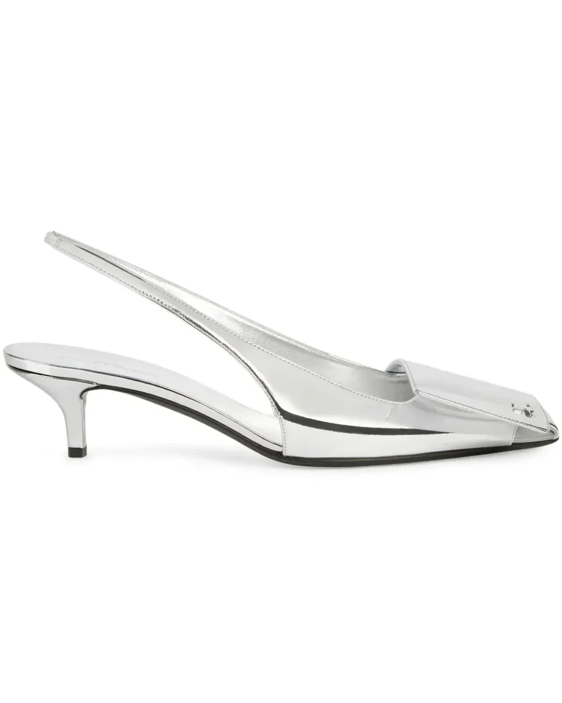 Courrèges Slingback-Pumps 45mm - Weiß Weiß