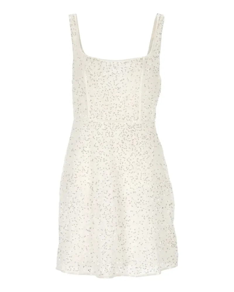 RIXO Ronan sequin-embellished sleeveless mini dress - Weiß Weiß