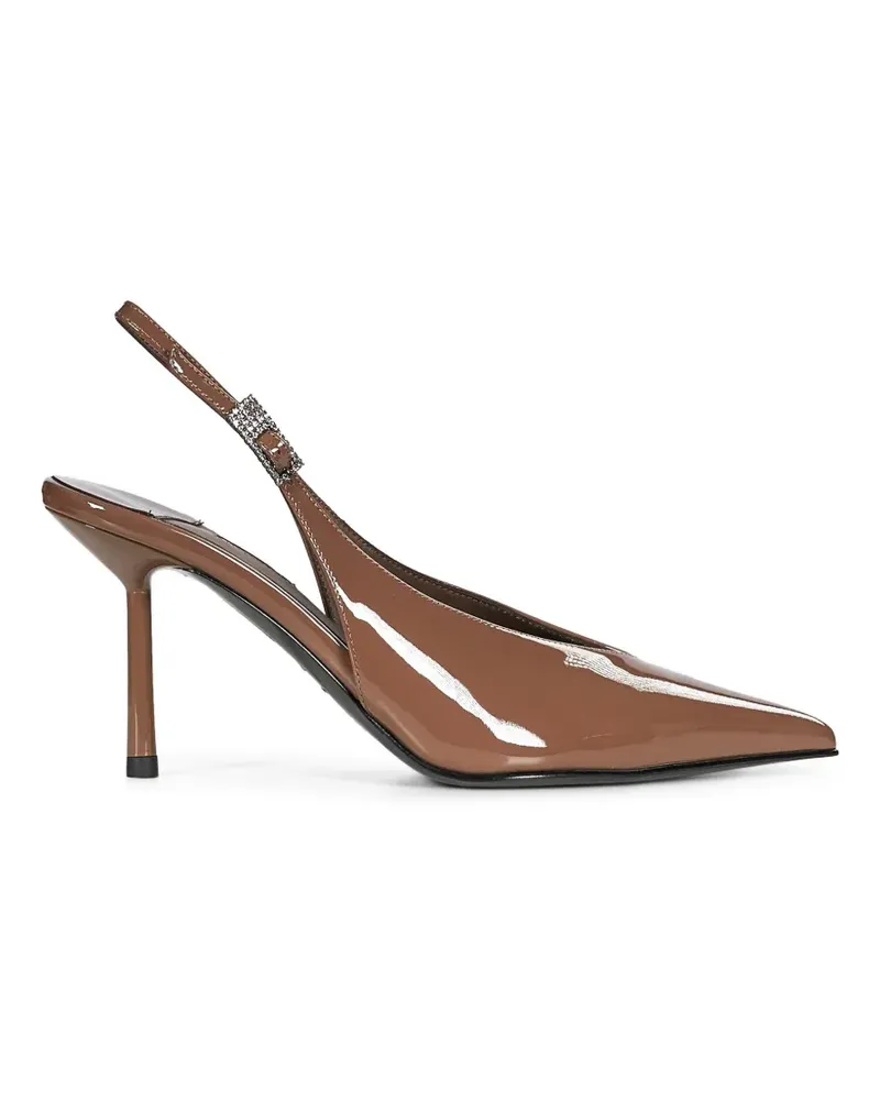 Le Silla crystal-embellished slingback pumps - Braun Braun