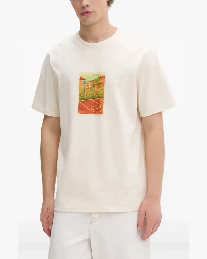 LES DEUX graphic-print T-shirt - Nude Nude