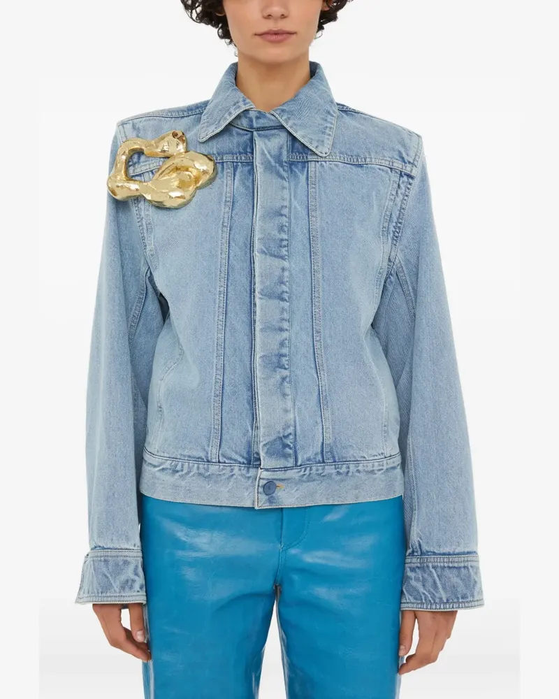 Christopher Esber Corsage Jeansjacke - Blau Blau