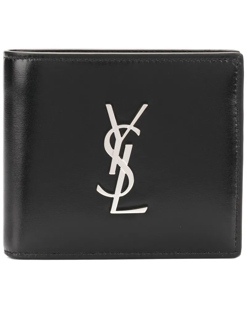 Saint Laurent Portemonnaie mit Monogramm - Schwarz Schwarz
