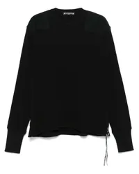 Mastermind World Sweatshirt mit Waffelmuster Schwarz