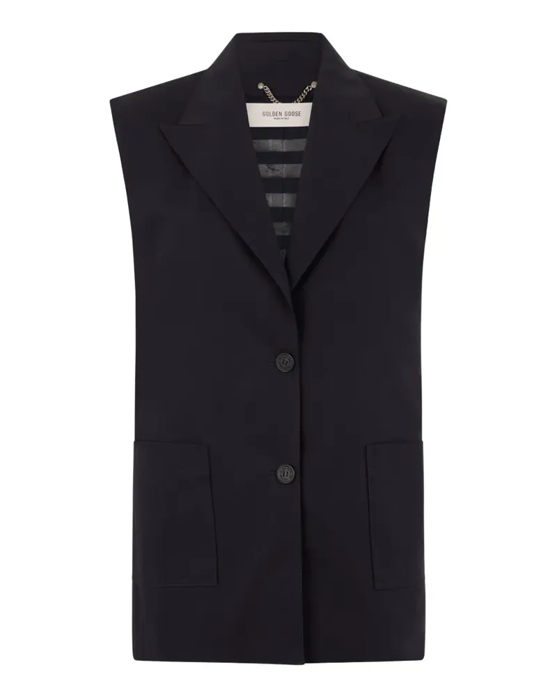Golden Goose sleeveless notched-lapels gilet - Schwarz Schwarz