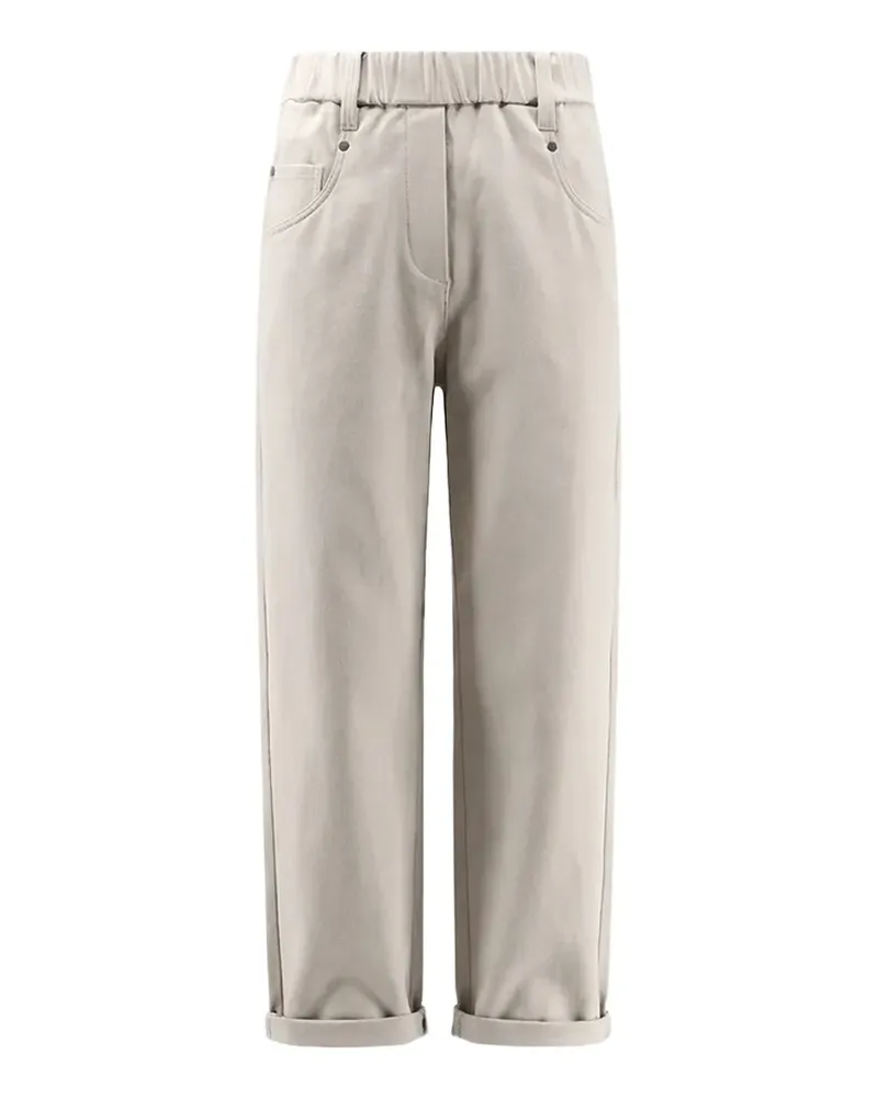 Brunello Cucinelli monili elasticated trousers - Nude Nude
