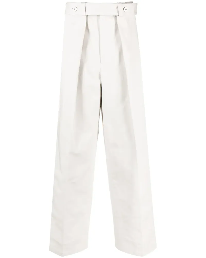 Jil Sander Hose mit weitem Bein - Grau Grau