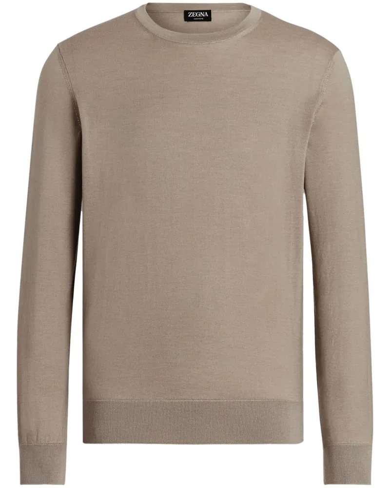 Ermenegildo Zegna Pullover mit Rundhalsausschnitt - Nude Nude