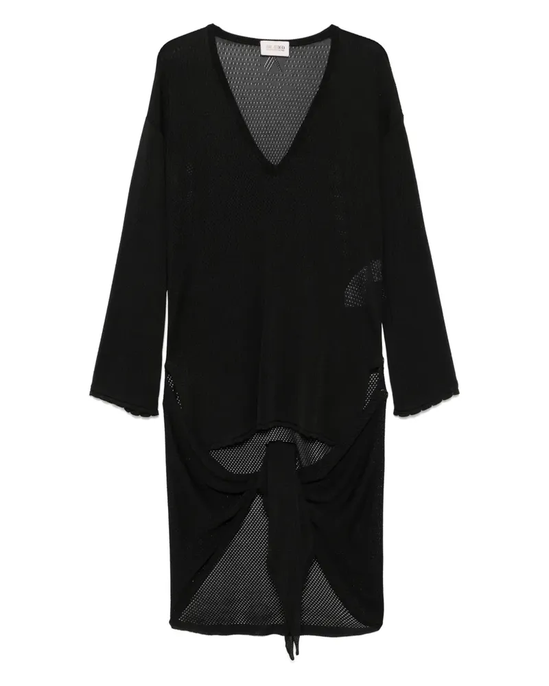 ATTICO Minikleid mit Knoten - Schwarz Schwarz