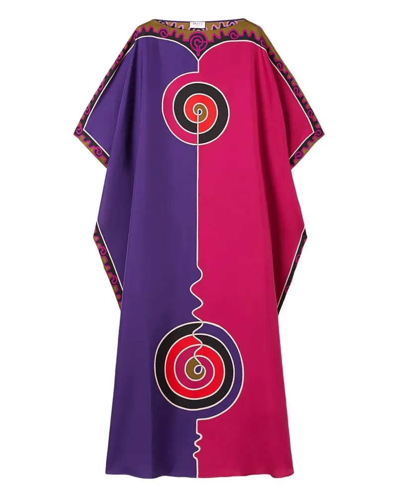 Emilio Pucci Maxikleid mit Astro-Print - Rosa Rosa