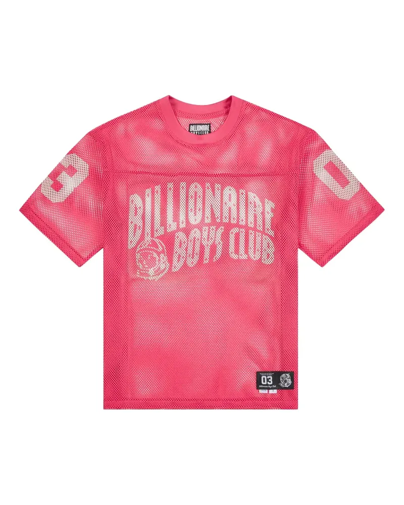 Billionaire Boys Club logo-print mesh T-shirt - Rosa Rosa