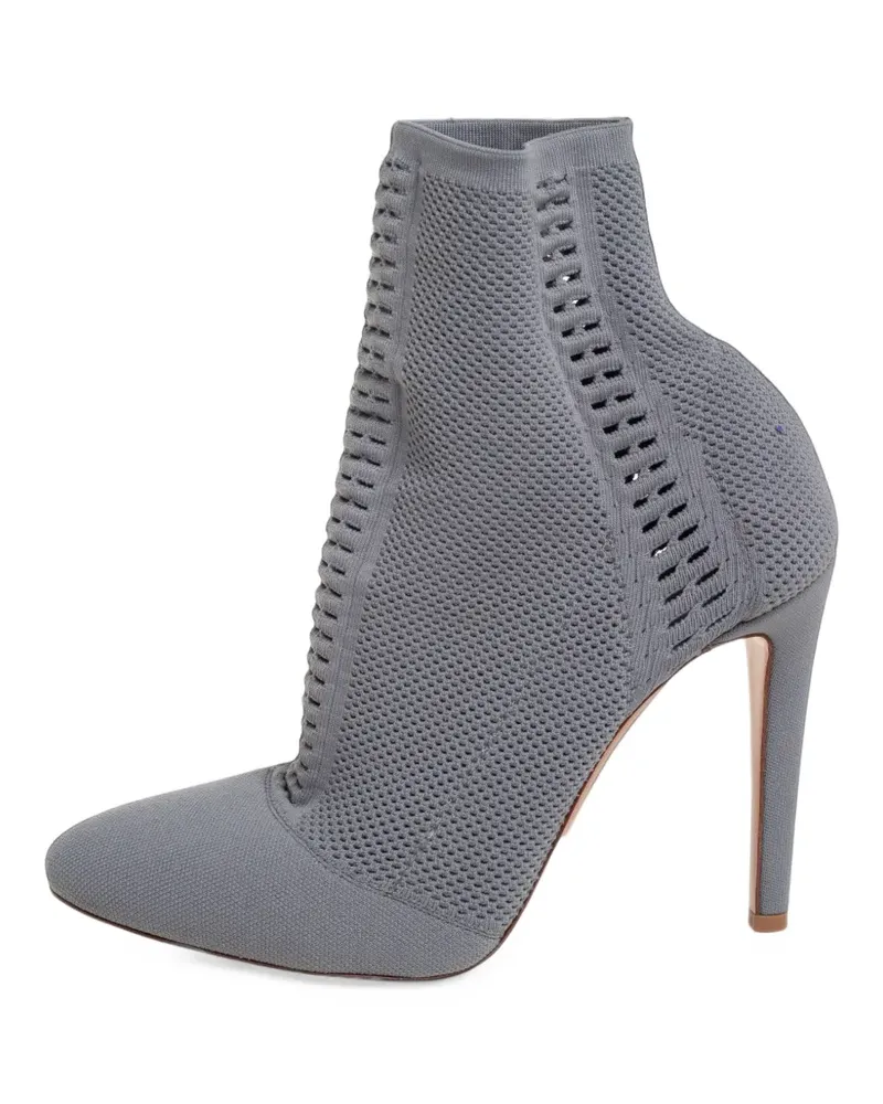 Gianvito Rossi Thurlow Stiefeletten aus Stretchstrick - Grau Grau