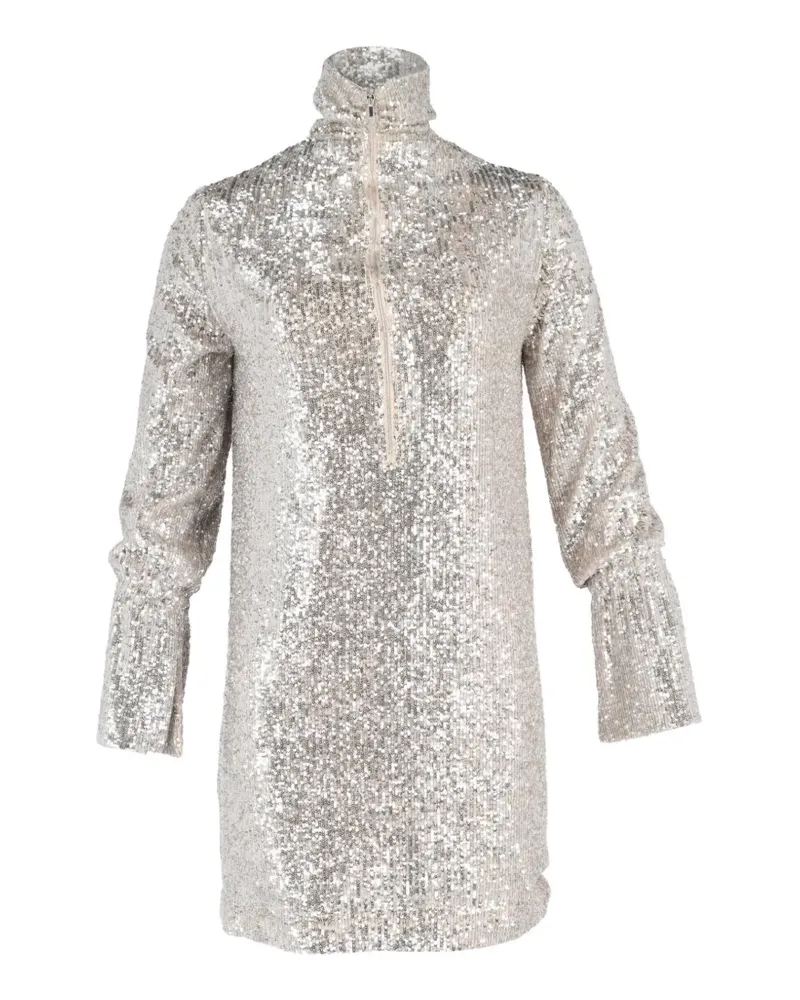 Zadig & Voltaire sequined long-sleeves dress - Silber Silber