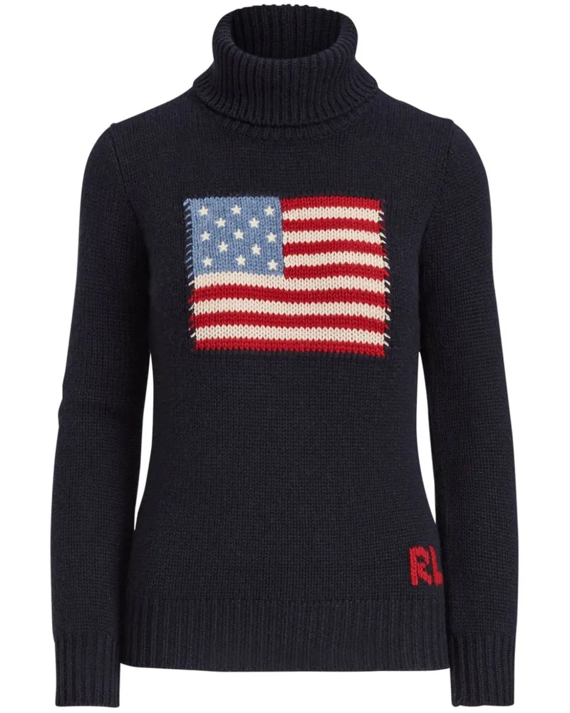 Ralph Lauren Flag Kaschmirpullover - Blau Blau