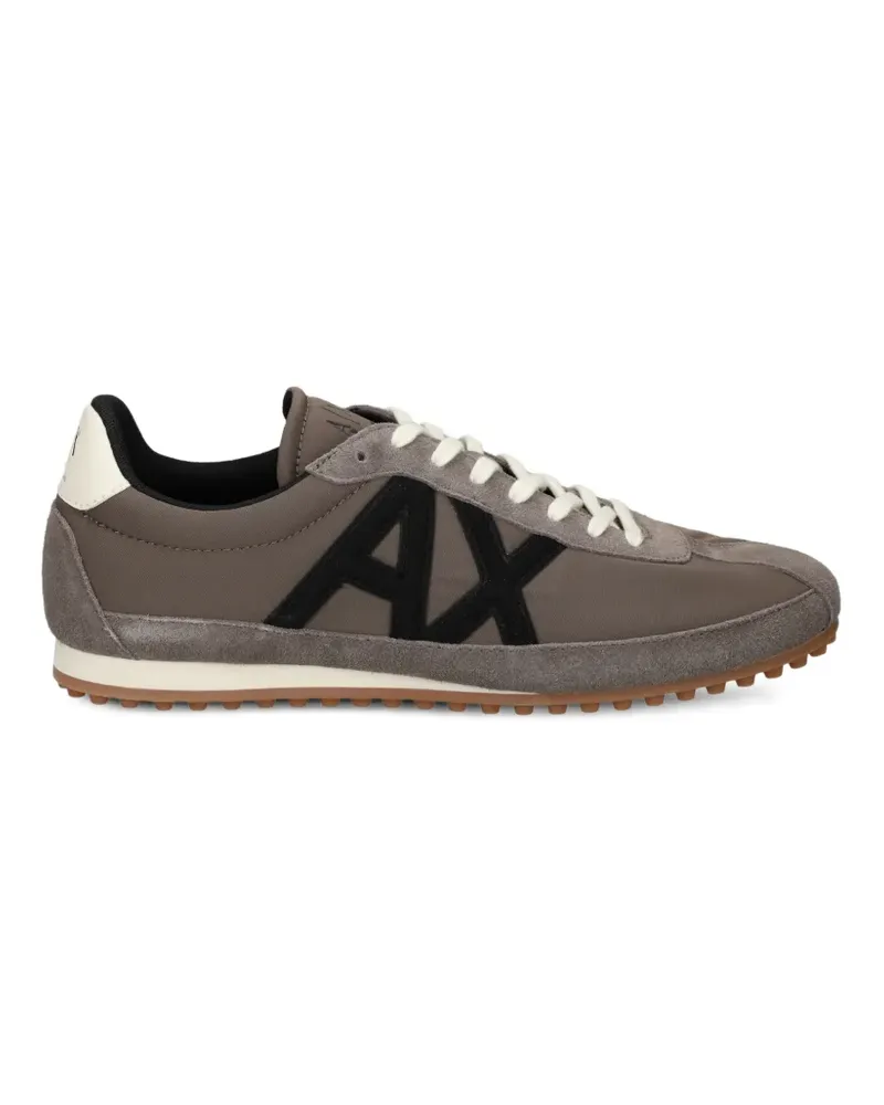 Armani Exchange Sneakers mit Logo-Patch - Nude Nude