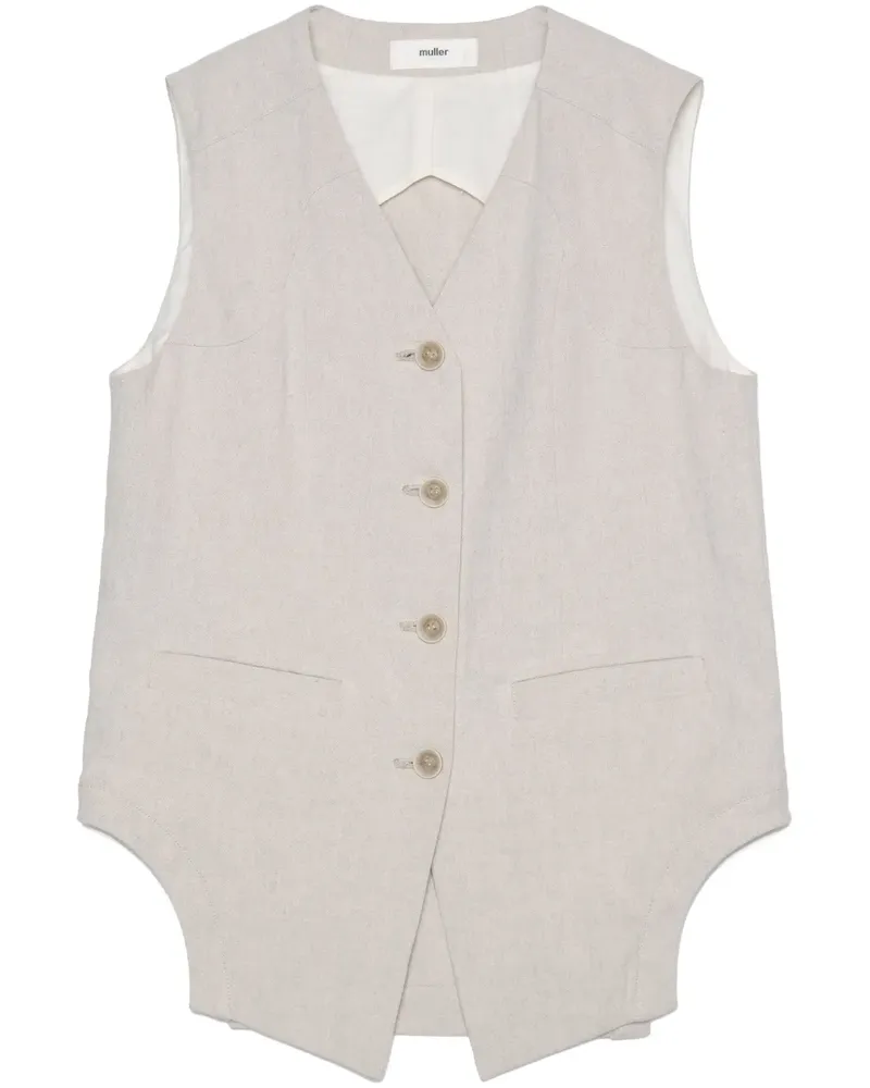 Muller of Yoshiokubo Lino Weste - Braun Braun