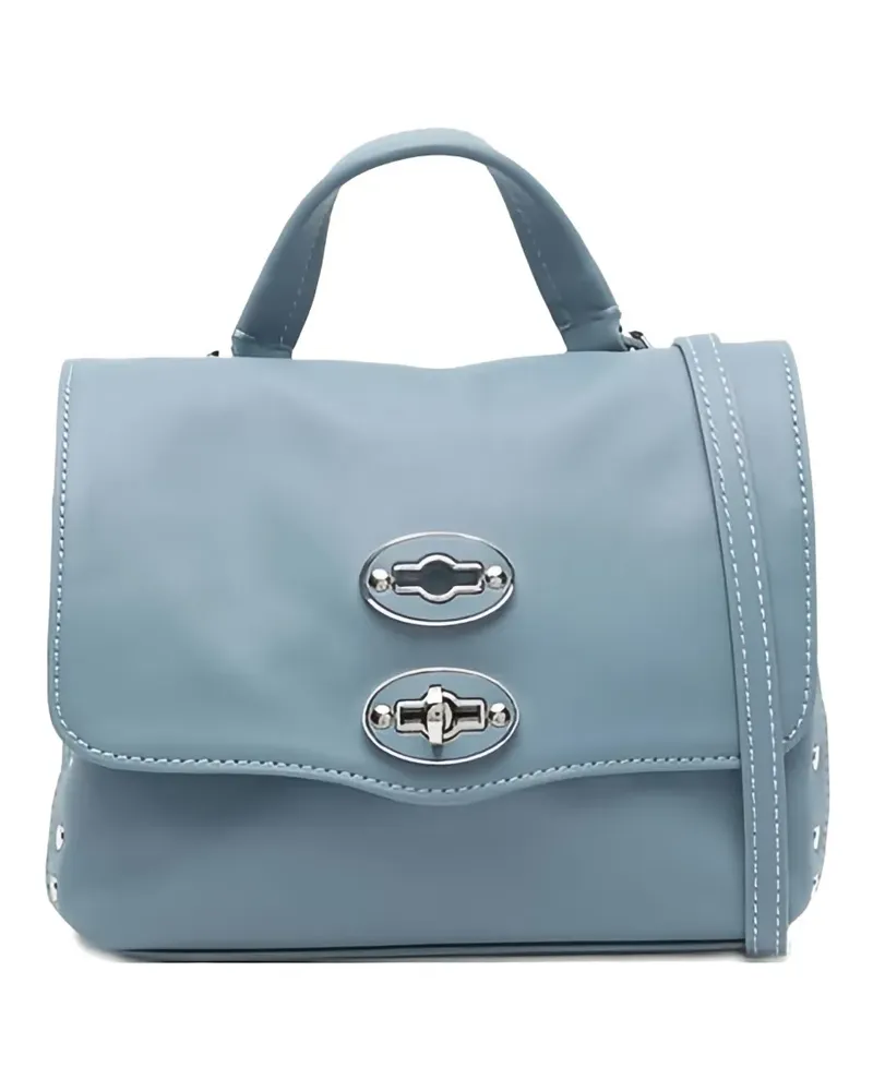 Zanellato Postina Handtasche mit Nieten - Blau Blau