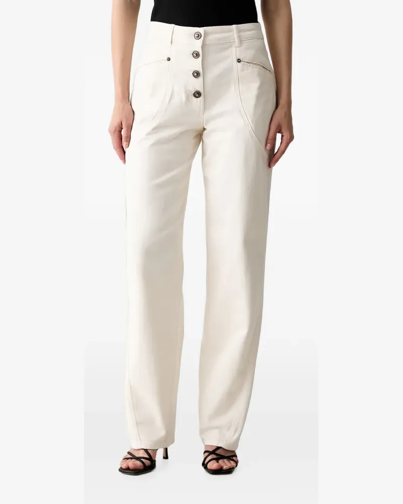 Liu Jo button-fastening straight-leg jeans - Nude Nude