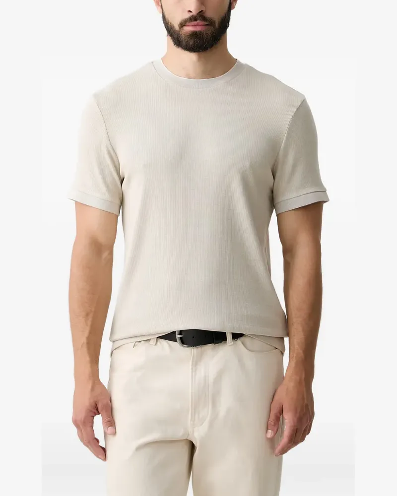 JOOP! T-Shirt aus geripptem Strick - Nude Nude